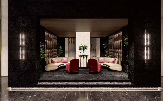 Elegant apartment lounge with modern decor and comfortable seating in Nairobi. Perfect for relaxing.