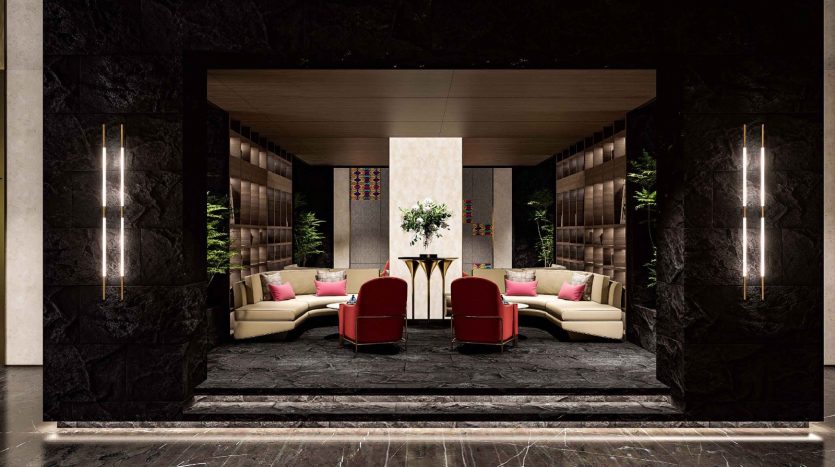 Elegant apartment lounge with modern decor and comfortable seating in Nairobi. Perfect for relaxing.